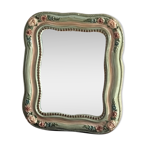 miroir rétro aux roses