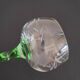 5 white wine glasses with twisted stems