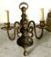 Pair of Dutch brass wall light