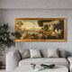 Italian painting landscape with still life from the 20th century