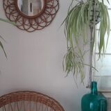 Mirror rattan  51x51cm