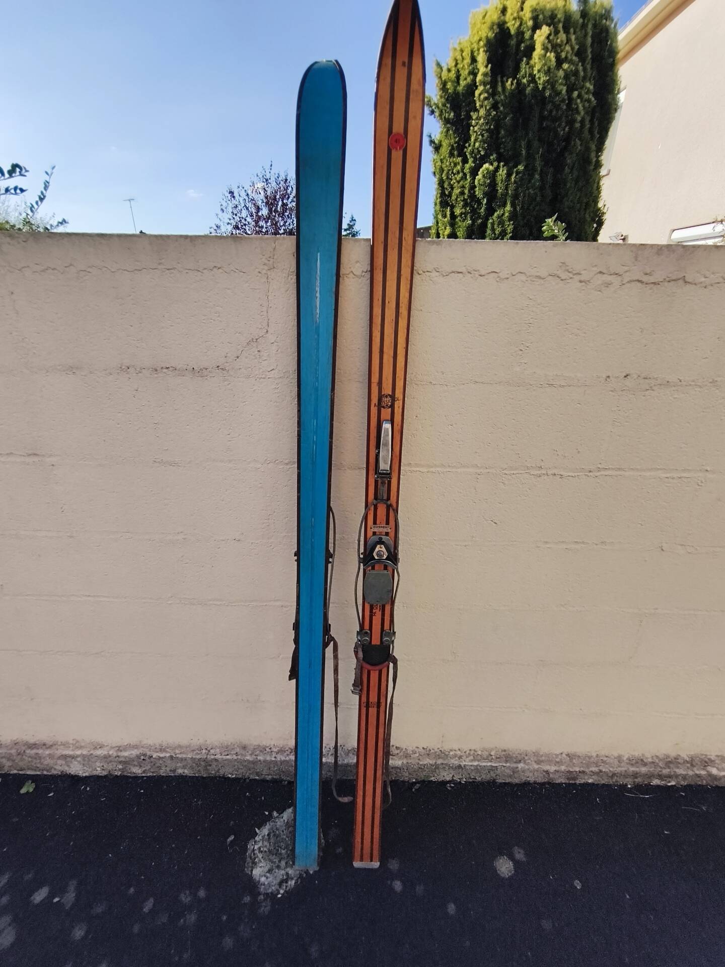 Rossignol competition ski pair 41 Hickory