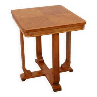 Belgian Art Deco side table with geometric top, ca. 1920