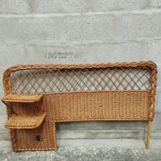 Vintage 50s rattan headboard