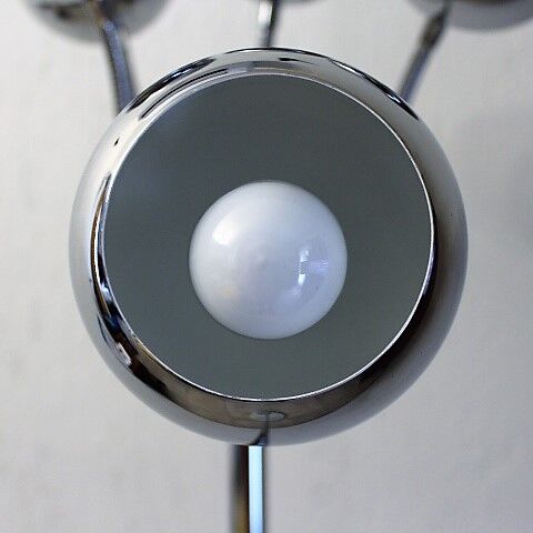 Lampadaire space age 5 feux eye ball articulés
