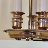 Empire style hot water bottle lamp - bronze and brass candle holder lamp