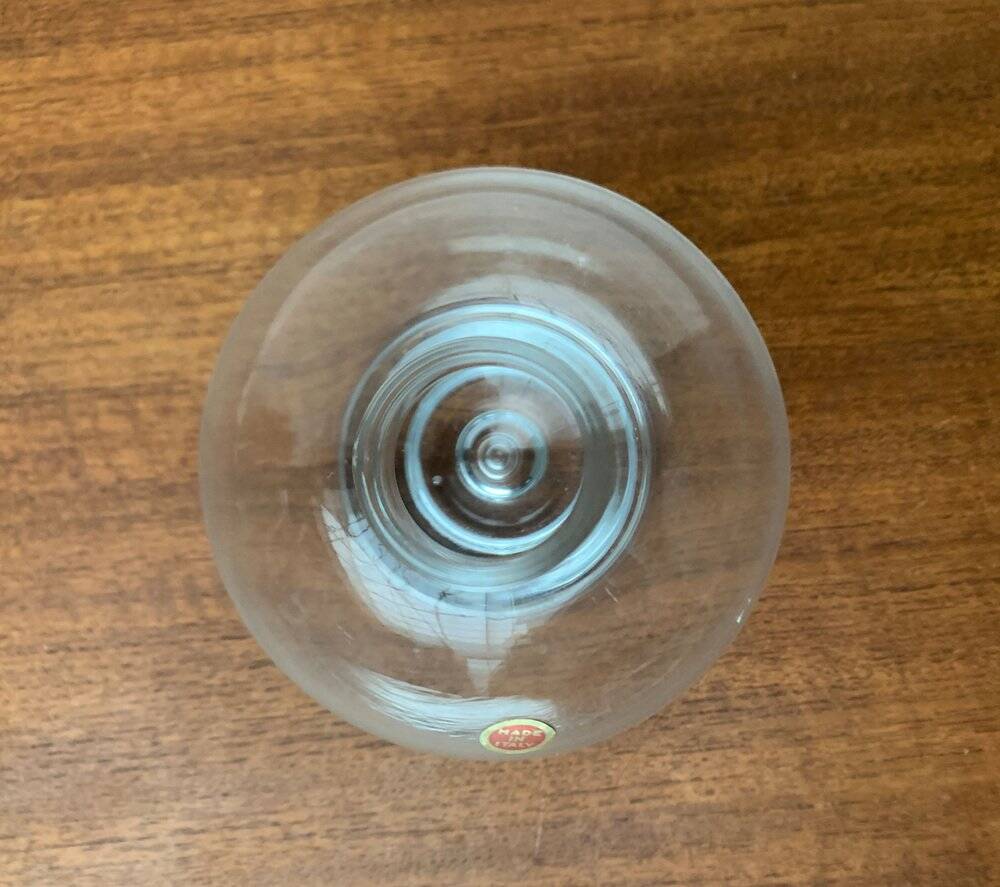 Vintage Italian glass bubble vase