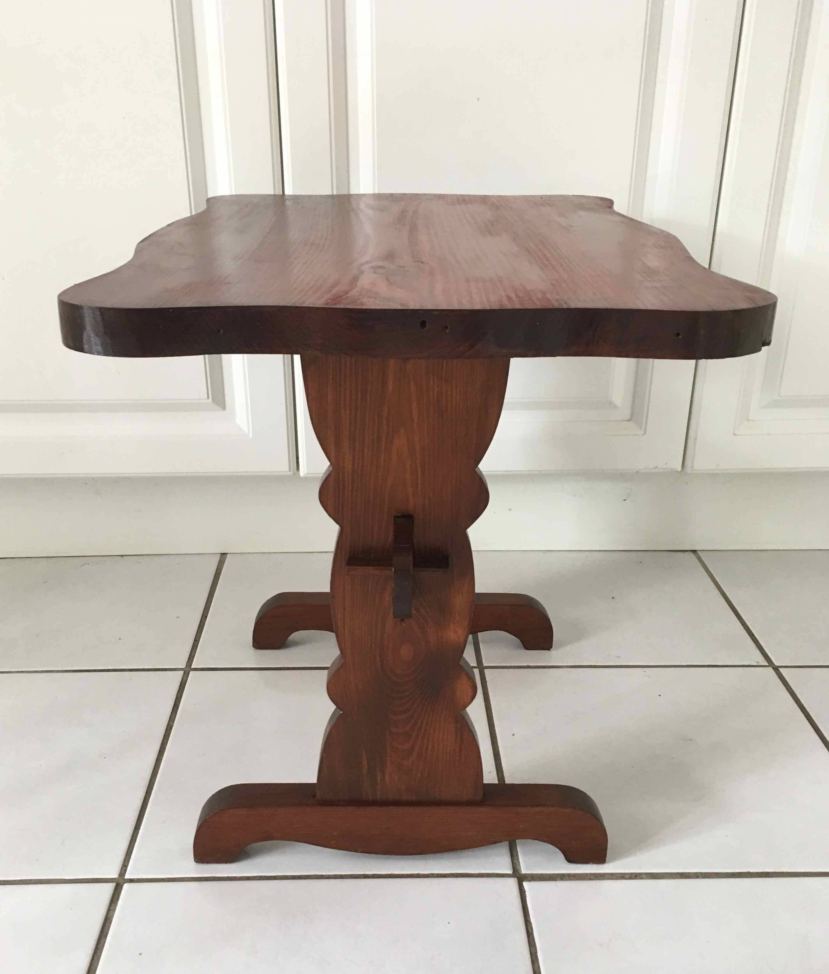 Table basse de chalet, style montagnard