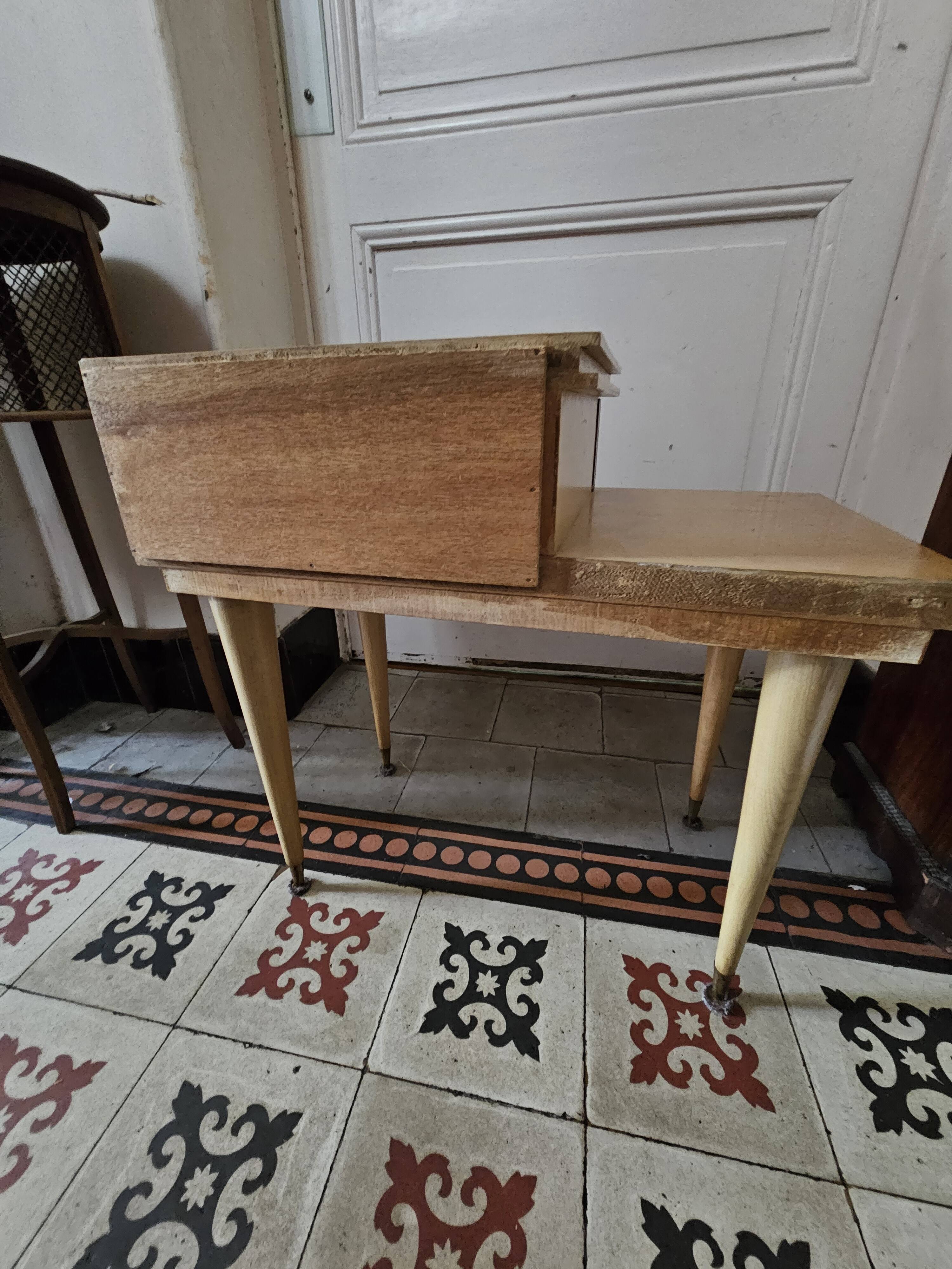 retro bedside table