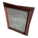 Sculptural wall mirror in wood, 1960s