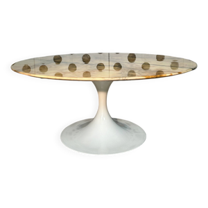 table basse tulipe marbre