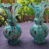 Paire de vases modèle Pervenche  Legras