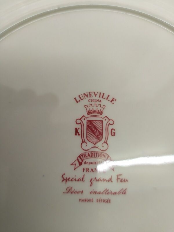 Service 18 pieces Lunéville