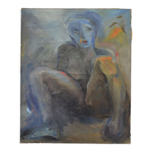 Nu expressionniste grande huile