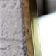 Mirror retroviseaur asymmetrical brass 42x36cm