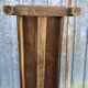 Antique oak farmhouse table with cat bar and 2 end drawers