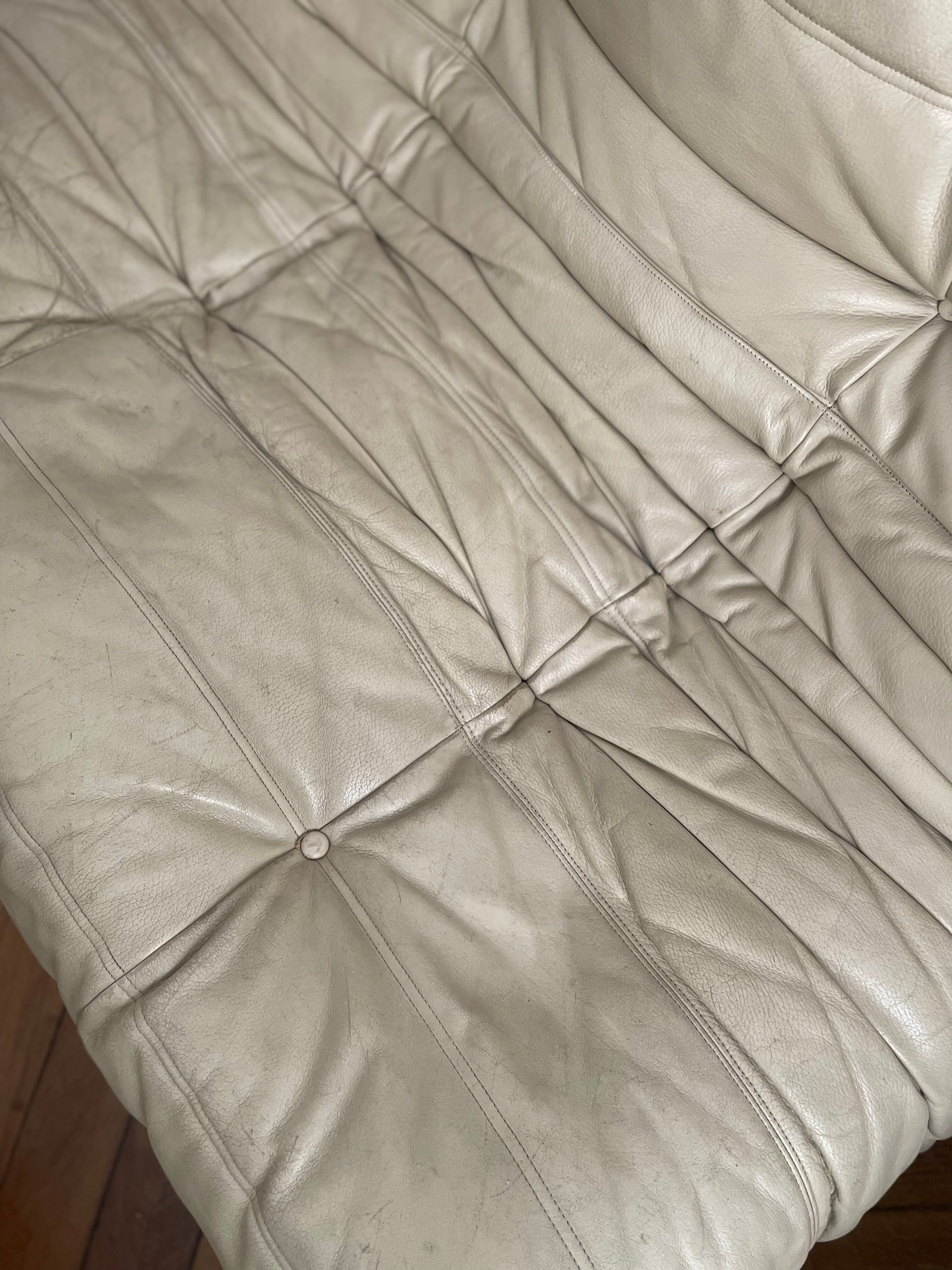 Sofa bench 3 places Togo by Michel Ducaroy edition Ligne Roset vintage