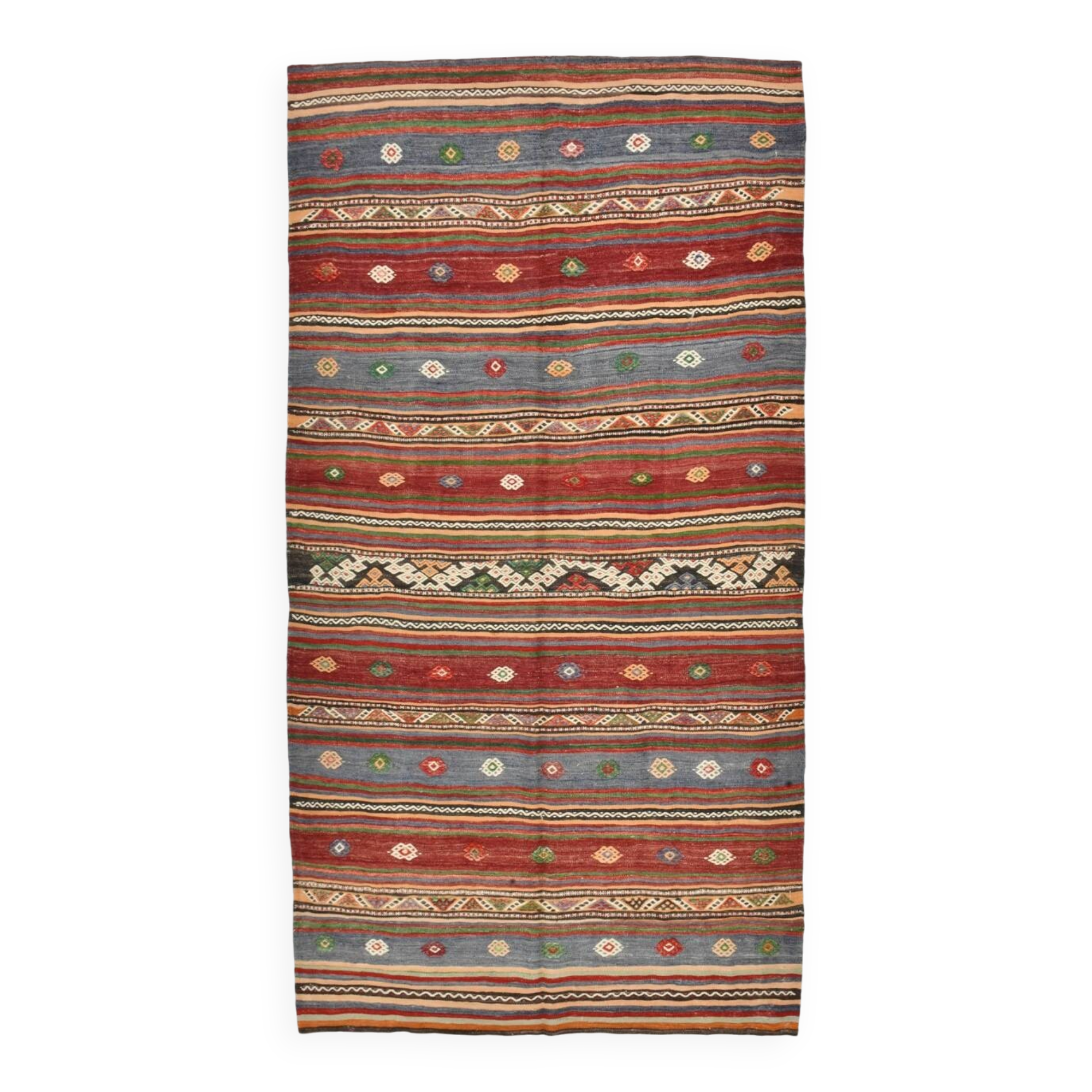 Tapis Oushak 6x10, tapis kilim antique, tapis de salon, 169x300