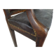Leather bistro bench