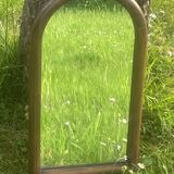 Old molded wooden mirror