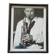 Framed and signed photo of saxophonist musician