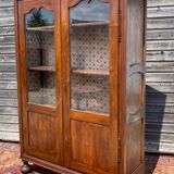 Walnut Showcase Period Restoration XIX Eme Century