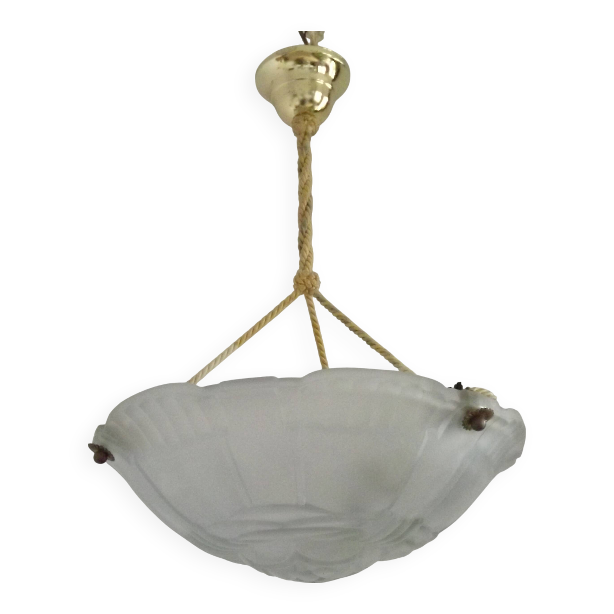 Art Deco Artistar France White Platform Ceiling Light Abstract Design 529