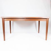 Table à manger en teck avec rallonges, de design danois, années 1960