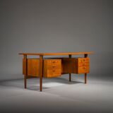 Danish teak desk by Kai Kristiansen for FM Møbler, 1960s