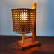 vintage rattan lamp