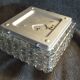 Glass ceiling light 60-70s