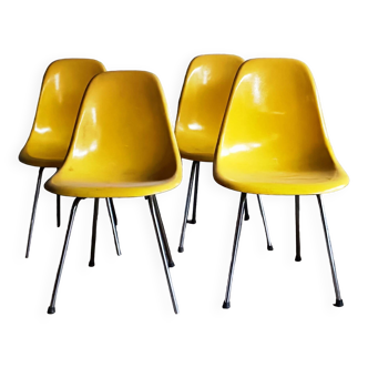 Set of 4 DSX chairs, Herman Miller