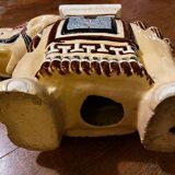 Elephant plant pot ceramic 1970s - xl - blue -