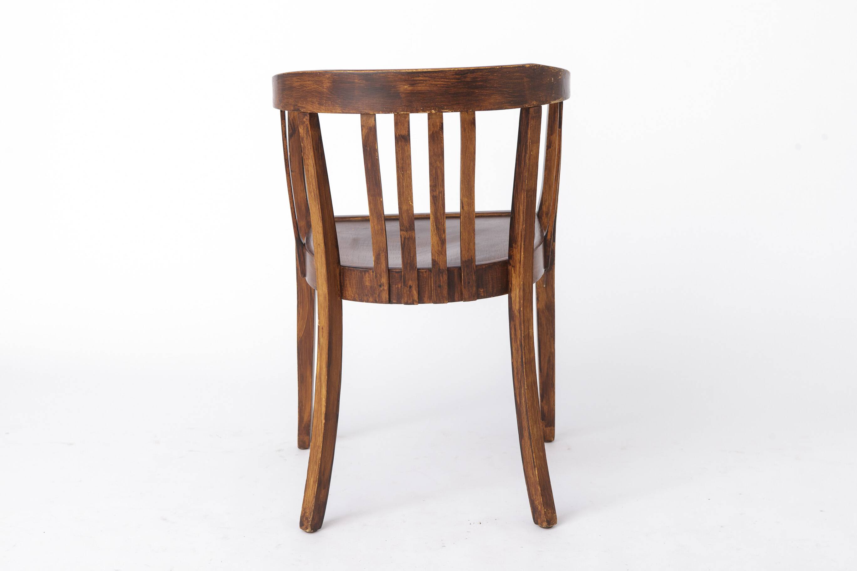 Vintage Armchair 1950s Germany, Beech Wood, Mid Century Accent Chair