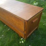 Wooden trunk with compass years 50 feet