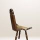 Chaise paysanne tripode en bois