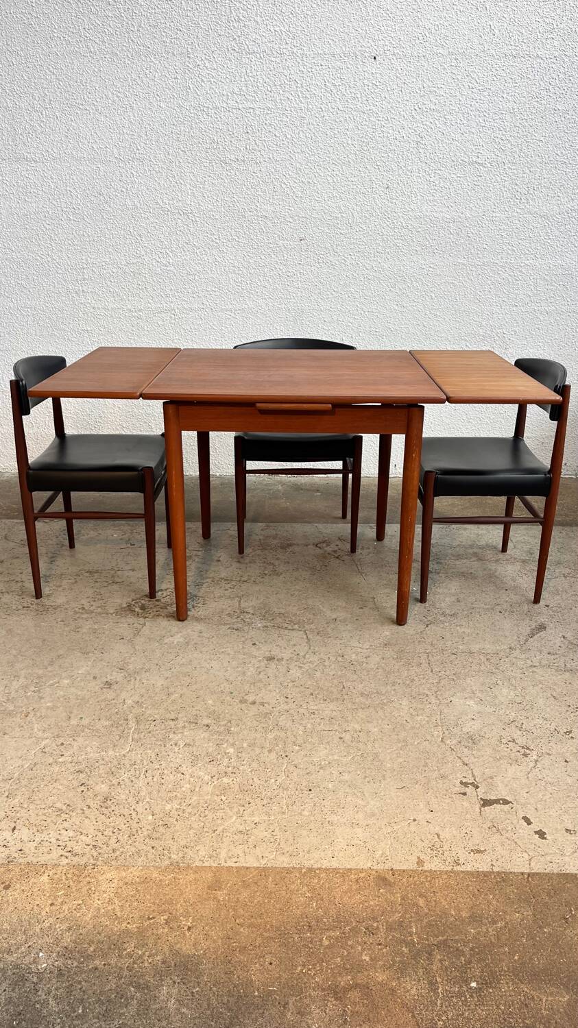 Table scandinave avec rallonges