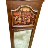 Wooden trumeau mirror, France