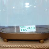 Antique wedding globe in oval glass 32 cm high