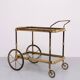 Stunning Brass Bar Trolley 1950s France