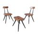 Chairs & stool Pirkka by Ilmari Tapiovaara, 1950