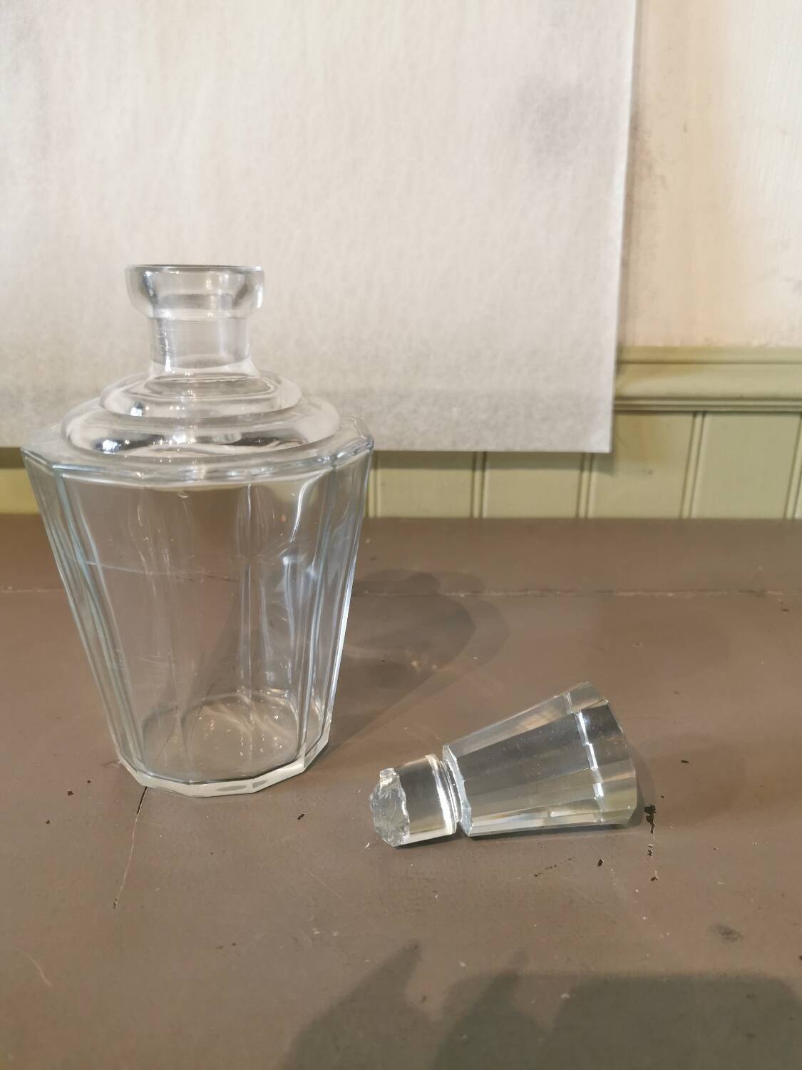 Art Deco glass carafe