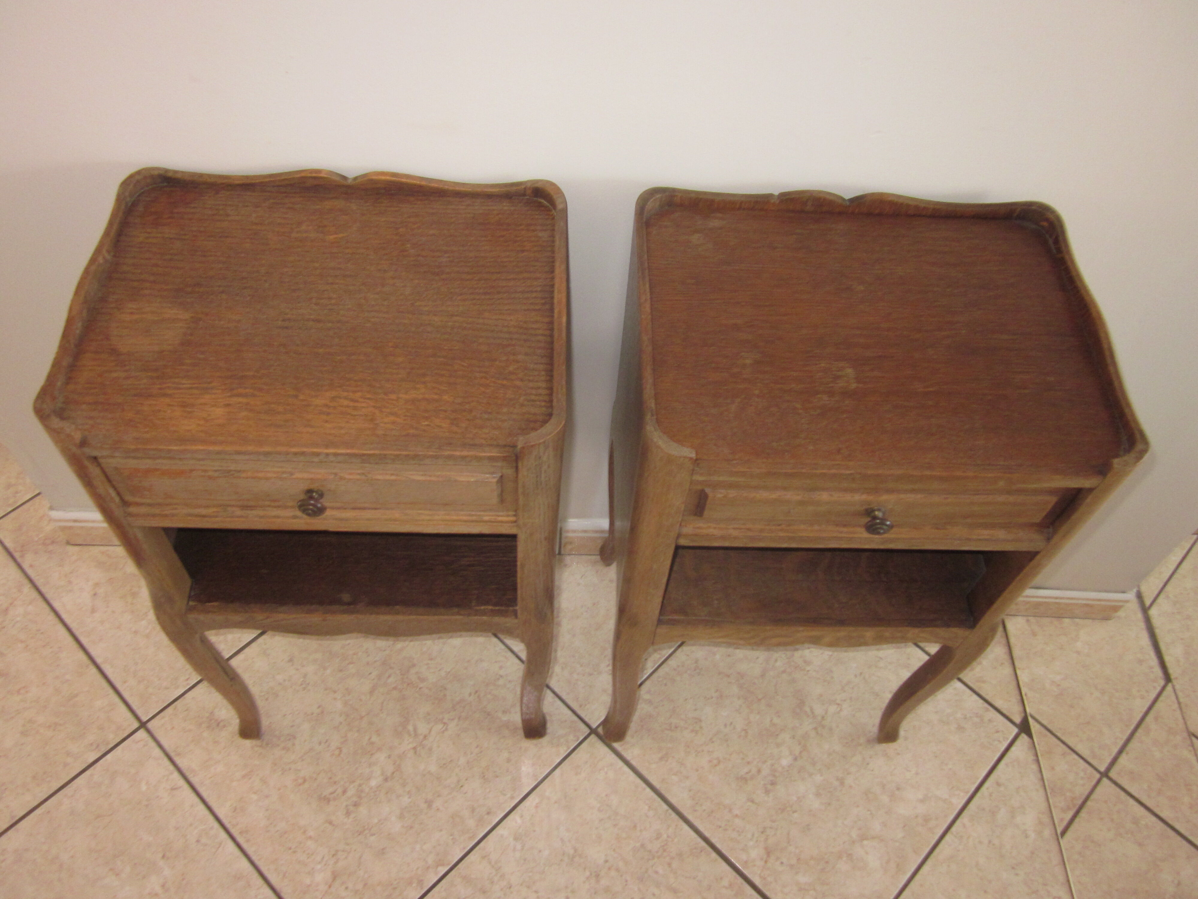 Old style bedside pair