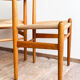 Ensemble de 6 chaises CH36 de Hans J. Wegner en chêne, corde danoise