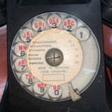 Old black bakelite phone