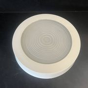 Plafonnier Holophane en métal laqué