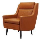 Orange armchair, Danish design, 1970s, made in Denmark