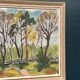 Original Swedish Oil on Panel - 'Forest Path'  – Unsigned Vintage & Framed