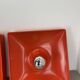 Set of 2 Cubic VERNER PANTON Style RED Wall Light by SÖLKEN Leuchten, 1970s