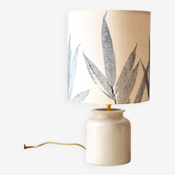 Mustard pot lamp and lampshade plant printing bamboo pattern